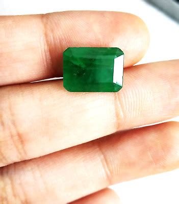 Natural ZAMBIA Emerald 5 15 Crt Octagon Untreated Fine Cut Loose