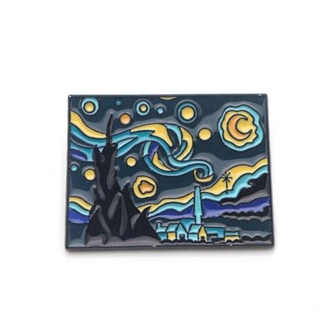 The Starry Night Vincent Van Gogh Enamel Pins 93-2 trong 2024