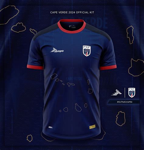 Novas camisas da Seleção de Cabo Verde 2024 Tempo MDF