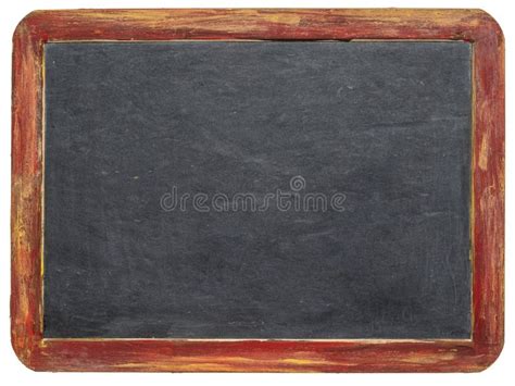 Blank Retro Slate Blackboard With Painted Frame Stock Photo Image Of