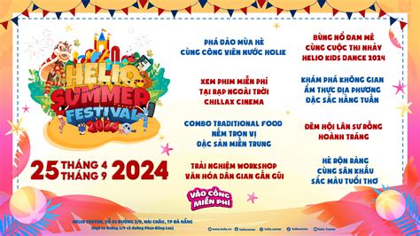 ĐÓN HÈ RỰC RỠ CÙNG CHUỖI SỰ KIỆN TƯNG BỪNG TẠI HELIO SUMMER FEST 2024