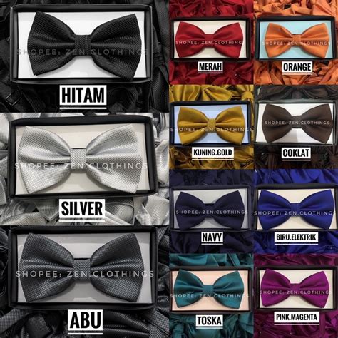 Jual Dasi Kupu Pria Bowtie Dewasa Dasi Pita Bow Tie Kupu Kupu Warna