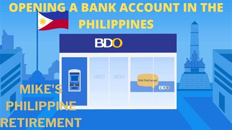 Opened A Bank Account In Dumaguete Philippines At The Bdo Branch At