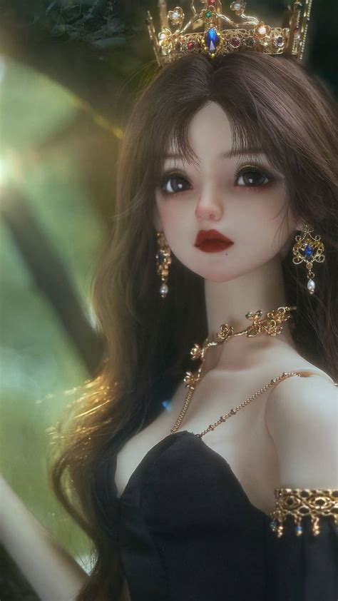 Download Elegant Barbie in Classy Black Dress Wallpaper | Wallpapers.com