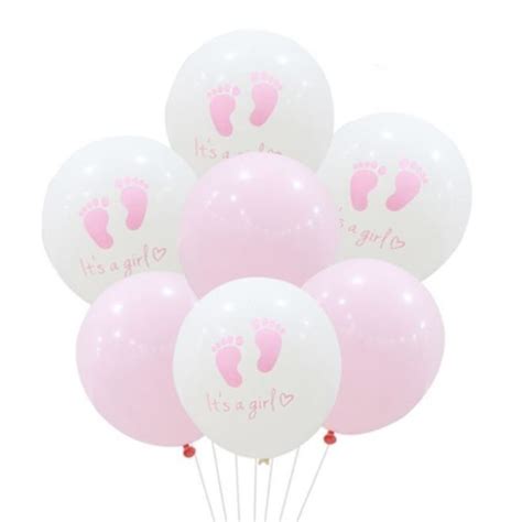 Luftballon Set Baby Shower 10 Tlg It S A Girl Latex Ballon