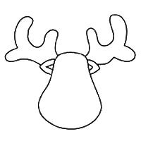 Reindeer Template 24 Free Reindeer Outlines Crafts