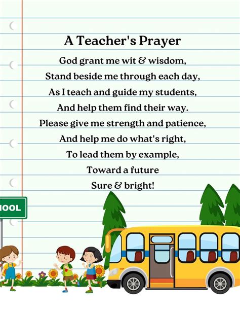 A Teacher's Prayer Printable, Teachers, Teacher Gift, Teacher Wall Art, Teacher Birthday - Etsy ...