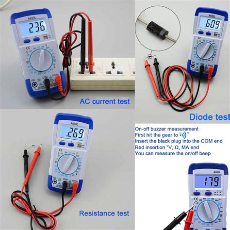 A L Digital Multimeter Ac Dc Spannung Diode Freg Grandado