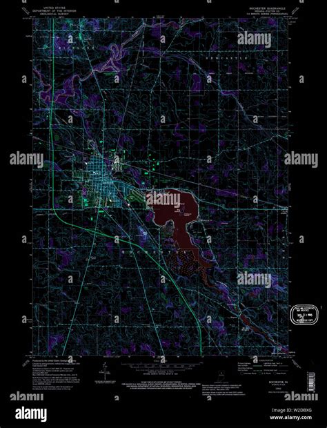 Rochester indiana map hi-res stock photography and images - Alamy