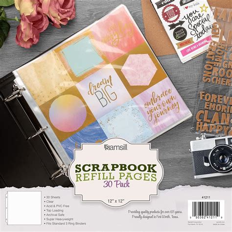 Samsill Scrapbook Refill Pages X Inches Pack Super Heavyweight