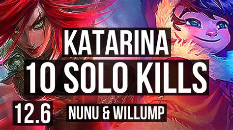 Katarina Vs Nunu Willump Mid Rank Kata Solo Kills M