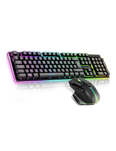 Pack Gaming Spirit Of Gamer Sans Fil Clavier Semi M Canique Souris