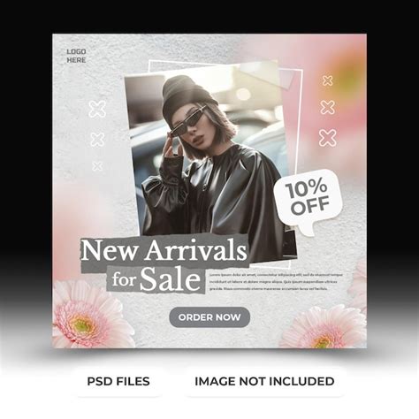 Premium PSD New Arrivals Sale Promotion Social Media Post Template