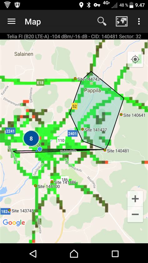 Cellular Tower Maps Cellular Coverage And Tower Map