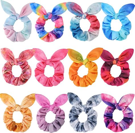 Amazon Bow Scrunchies For Hair Funtopia Pcs Cute Rabbit Bunny