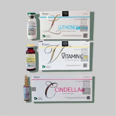 New Cindella Mg Glutathione Skin Whitening Injection With Square