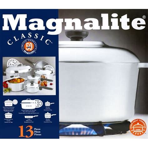 Magnalite Cookware Classic Cast Aluminum 13 Piece Classic Cookware Set ...