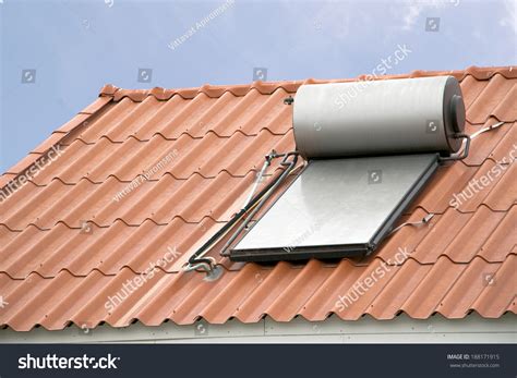 Solar Panel Hot Water System On Stock Photo Shutterstock