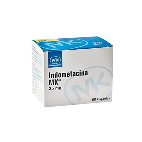 Indometacina 25mg MK x 1 Capsula Compre en línea en su Farmacia y