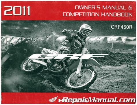 Used 2011 Honda CRF450R Motorcycle Owners Manual And Competition Handbook