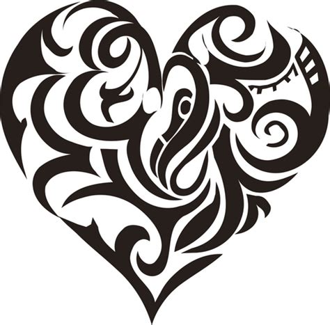 20 Beautiful Tribal Heart Tattoos