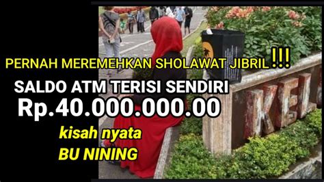 Pernah Meremehkan Shalawat Jibril Atm Terisi Sendiri Rp Jt Kisah