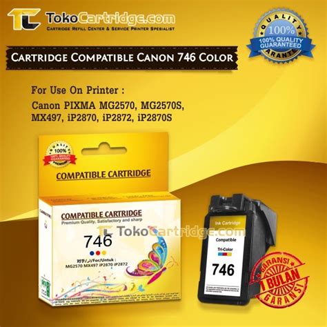 Jual Cartridge Canon CL746 CL 746 CL-746 Color Catridge mg2570 mx497 ...