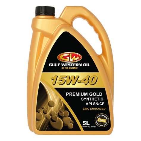 gulf western premium gold engine oil    litre supercheap auto