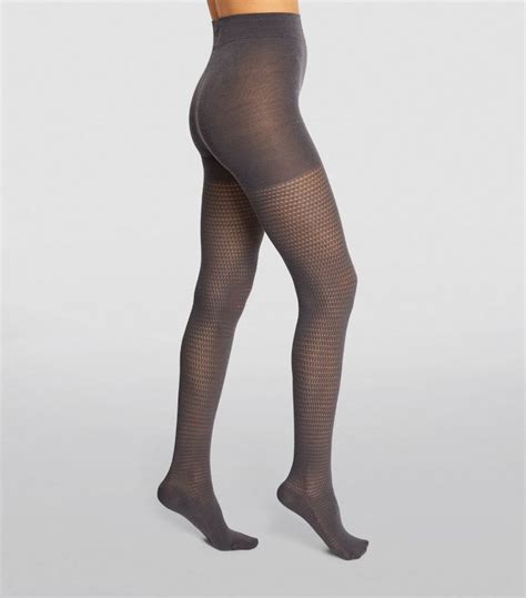 Womens Wolford Grey Merino Blend Tights Harrods Uk