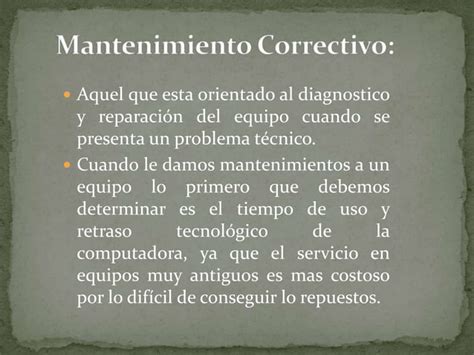 Mantenimiento De Computadoras Ppt