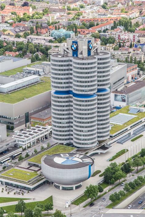 BMW Museum and the BMW Factory, Munich. Editorial Photo - Image of ...