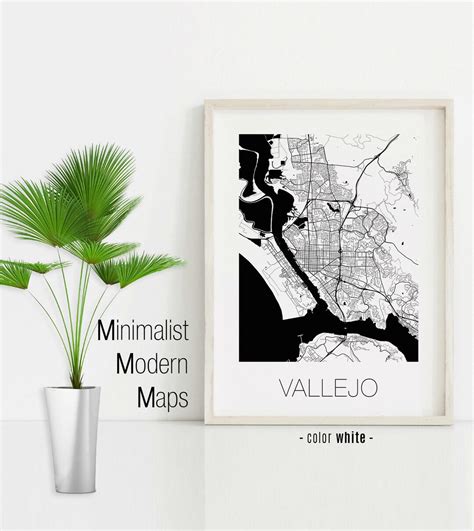 Vallejo California Vallejo CA Map Vallejo Map Vallejo - Etsy