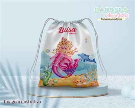 Mochila Barbie Sereia No Elo7 Rafaela Almeida Personalizados 1B07BB0