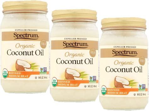 Spectrum Refined Organic Coconut Oil 14 Fl Oz Pack Of 3 Grocery And Gourmet Food