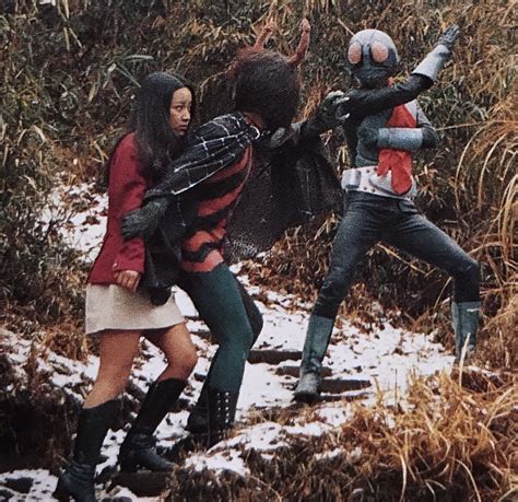 1971年1月頃 生田スタジオ裏 講談社特写 Giant Robots Kaiju Kamen Rider Godzilla