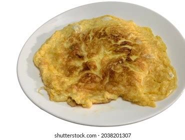 Fried Beaten Egg Thai Cuisine Omelet Stock Photo Shutterstock