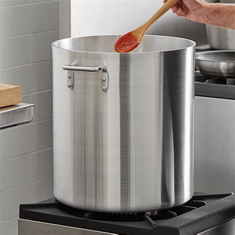 Qt Aluminum Stock Pot Heavy Weight Webstaurantstore