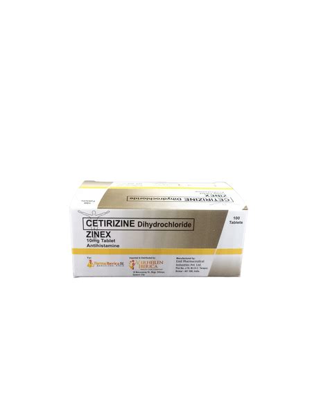 ZINEX 10MG TAB 100S – RBCJ Pharmacy