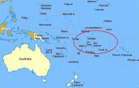 Tokelau World Map