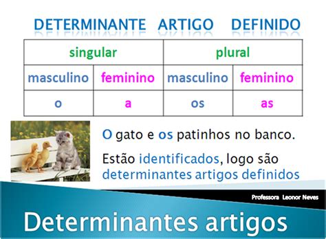 Artigos Definidos E Indefinidos