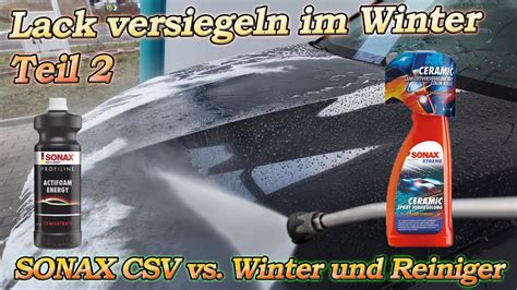 Autolack Versiegeln Im Winter Sonax Csv Nach Tagen Und Km Update