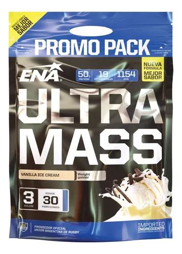 Ena Sport Ultra Mass 3kg Ganador De Peso Vainilla Envío gratis