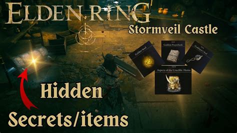 Hidden Secrtes Items Of Stormveil Castle Elden Ring Walkthrough Youtube