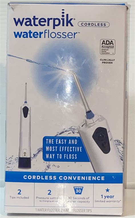 Waterpik Water Flosser ~ Cordless ~white And Blue ~wp 360w ~new Open Box Read 971471656549 Ebay