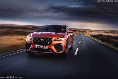 2021 Jaguar F Pace SVR Atacama Orange Stunning HD Photos Videos