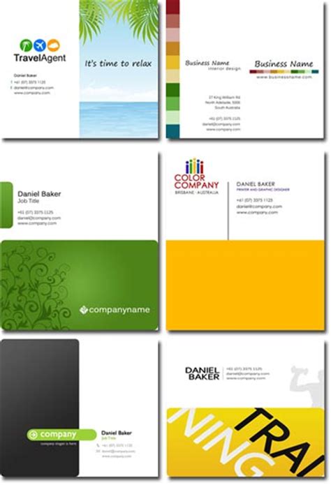 Professional business cards templates for Photoshop