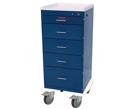 Harloff Mini Tall Five Drawer Anesthesia Cart Save At Tiger Medical Inc