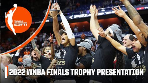 Full Las Vegas Aces 2022 Wnba Finals Trophy Ceremony Wnba On Espn