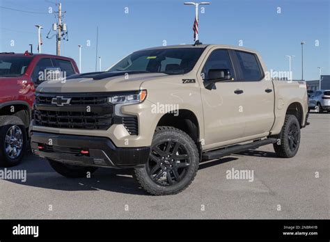 Indianapolis Circa February Chevrolet Silverado Display