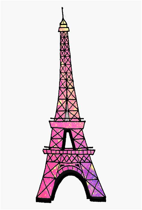 Eiffeltower Paris France Galaxy Space Tower Pink Eiffel Tower